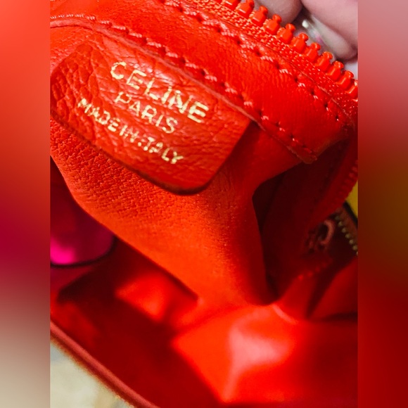 Celine multicolor genuine leather bucket bag - Picture 4 of 14